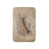 スマッシュ!ヴィンテージ漫画ブックスチームパンクポップ・アートのアート バスマット (正面縦)