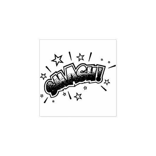 スマッシュ！ヴィンテージ漫画ブックスチームパンクポップ・アートのアート ラバースタンプ (インプリント)