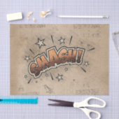 スマッシュ!ヴィンテージ漫画ブックスチームパンクポップ・アートのアート 薄葉紙 (クラフト)