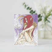 スマッジシニャルマンガファンタジー魔女アートポストカード ポストカード (スタンド正面)