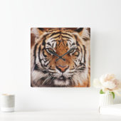 スマトラトラ スクエア壁時計 (ホーム)