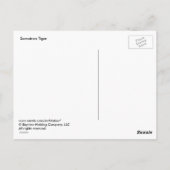 スマトラトラ ポストカード (裏面)