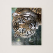 スマトラトラ (Panthera tigris sumatrae) ジグソーパズル (縦)