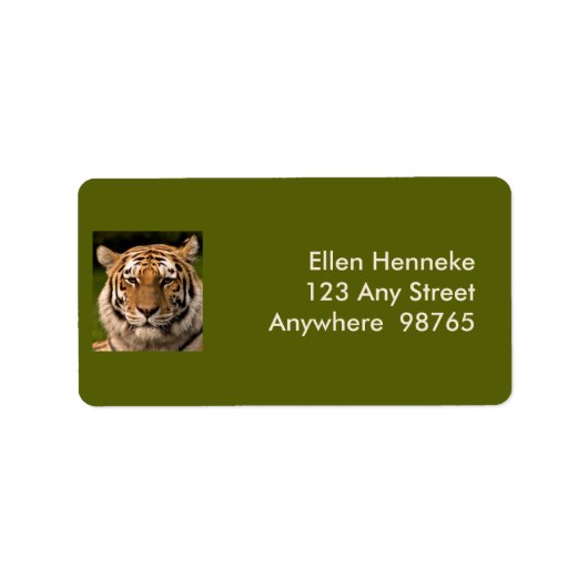 スマトラントガーポートレート ラベル (正面)