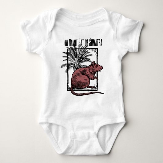 スマトラ・ホルメシアン・シャーロック・ホームズの巨大ネズミ ベビーボディスーツ (正面)