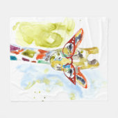 スマリーパンツキリン フリースブランケット (正面(横))