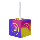 スマーカラフルジキューブの回転オーナメント キューブオーナメント (裏面アングル)