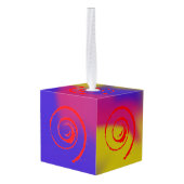 スマーカラフルジキューブの回転オーナメント キューブオーナメント (裏面アングル)