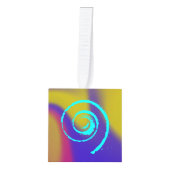 スマーカラフルジキューブの回転オーナメント キューブオーナメント (正面)