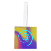 スマーカラフルジキューブの回転オーナメント キューブオーナメント (正面)