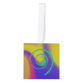 スマーカラフルジキューブの回転オーナメント キューブオーナメント (正面)