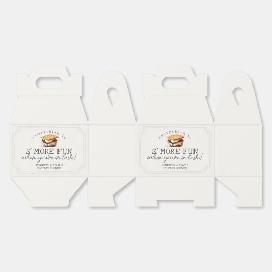 スマーズ フォール ボンファイア アウトドア カップルシャワー フェイバーボックス (見開き)