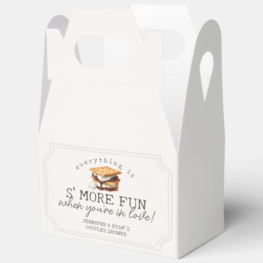 スマーズ フォール ボンファイア アウトドア カップルシャワー フェイバーボックス (見開き)