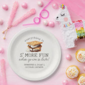 スマーズ フォール ボンファイア アウトドア カップルシャワー ペーパープレート (パーティー)
