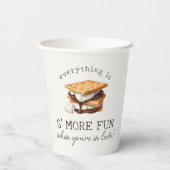 スマーズ フォール ボンファイア アウトドア カップルシャワー 紙コップ (裏面)