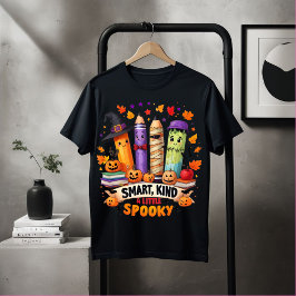 スマートで優しいちょっとスプーキーなハロウィンTシャツ かわいい Tシャツ