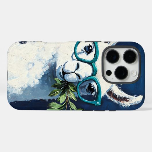 スマートなラマのシックなデザイン Case-Mate iPhoneケース (裏面 (横))