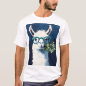 スマートなラマのシックなデザイン Tシャツ (正面)