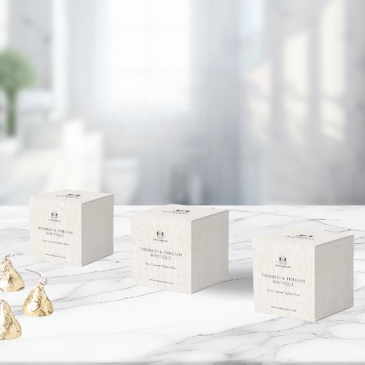 スマートなリネンビジネス ロゴQRイベントマーケティングサンクス フェイバーボックス