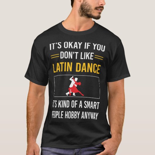 スマートな人々のラテンダンス Tシャツ (正面)