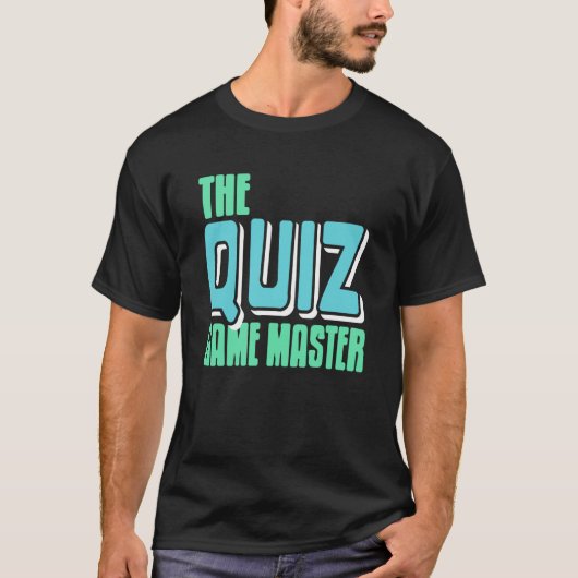 スマートな人向けクイズゲームマスターモード起動 Tシャツ (正面)