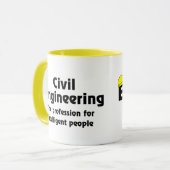 スマートな土木エンジニア マグカップ (正面左)
