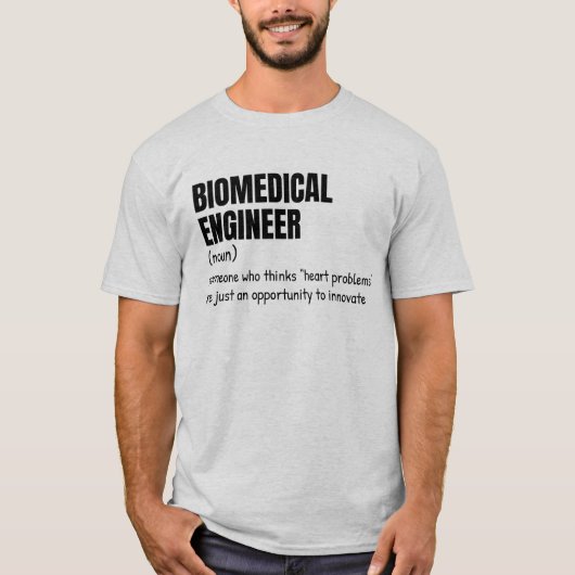スマートな生体医工学エンジニアの定義Tシャツ Tシャツ (正面)