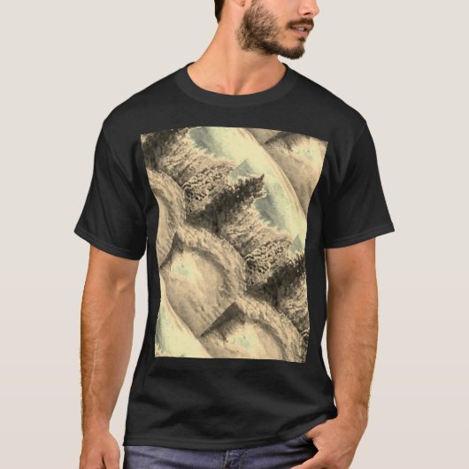 スマートな男性のためのユニークなデザイン Tシャツ (正面)