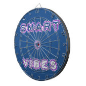 スマートな雰囲気の名言 テキスト アート デザイン ダーツボード (正面右)