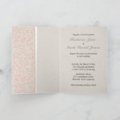スマートエレガンスコーラル結婚式招待状 招待状 (内部)