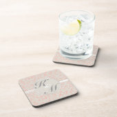 スマートエレガンス リネン＆コーラル コースター (右側)