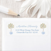 スマートオレンジ ツリー ジンジャージャー リターン アドレス ラベル (インサイチュ)