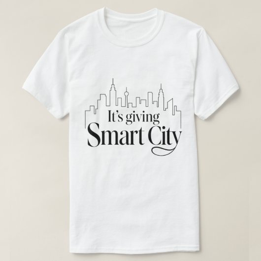 スマートシティの未来 Tシャツ (デザイン正面)