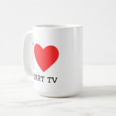 スマートテレビが好き コーヒーマグカップ (正面左)