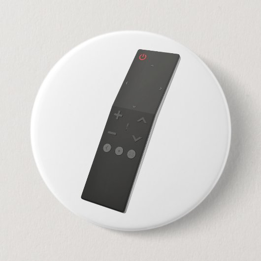 スマートテレビリモコン 缶バッジ (正面)
