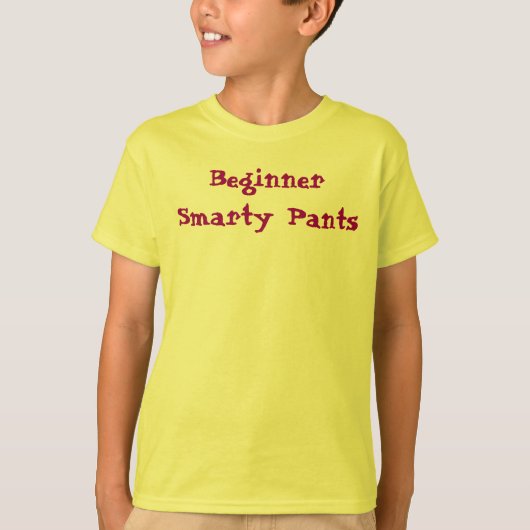 スマートパンツ初心者面白いかわいいフレーズ Tシャツ (正面)