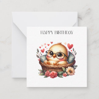 スマートヒヨコの誕生日 ノートカード