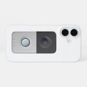 スマートビデオドアベルの正面図 iPhone 16ケース (裏面横)