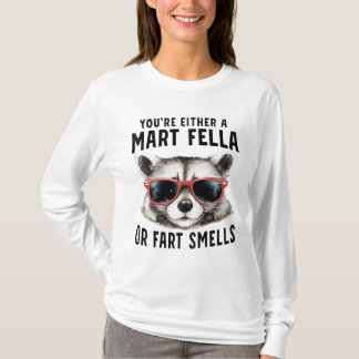 スマートフェラ・アライグマ・サングラス・おなら嗅ぎ・面白グッズ Tシャツ