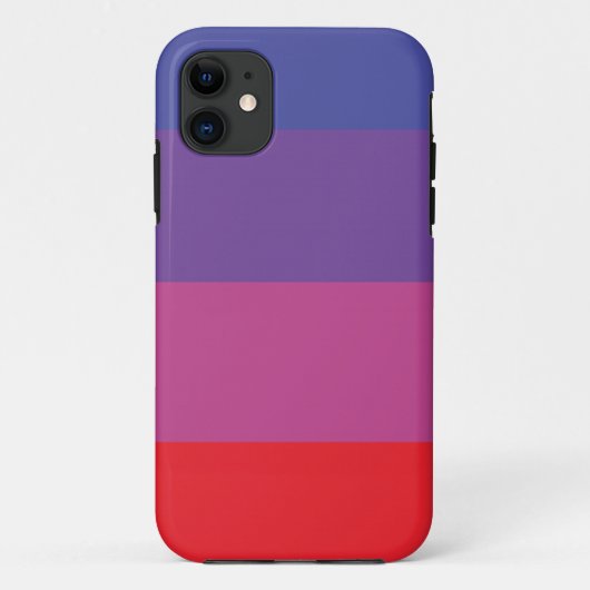 スマートフォンケース |色のストライプの組み合わせ |カスタム Case-Mate iPhoneケース (裏面)