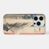 スマートフォンケースHiroshige Mount Fuji Ukiyo-e iPhone 15 P iPhoneケース (裏面横)