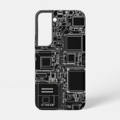 スマートフォン内部回路図 ブループリント SAMSUNG GALAXYケース (裏面)
