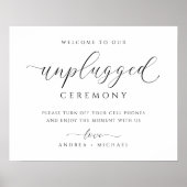 スマートフォン+電源オフ+結婚式+サイン ポスター (正面)