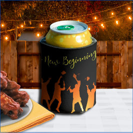 スマートブラックモダンテック卒業 缶クーラー