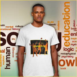 スマートブラックモダンテック卒業 Tシャツ