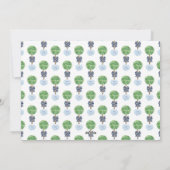 スマートブルー ホワイト グリーン ジンジャージャー オーナメントの写真 シーズンカード (裏面)