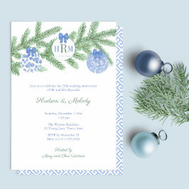 スマートホリデーズ モノグラム ウェディング アニバーサリー パーティー 招待状