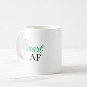 スマートAFグリーン表現ステートメント コーヒーマグカップ (正面左)