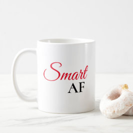 スマートAFレッドエクスプレッションステートメントコーヒーマグ コーヒーマグカップ