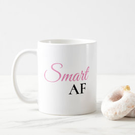 スマートAF ピンク エクスプレッション ステートメント コーヒーマグ コーヒーマグカップ